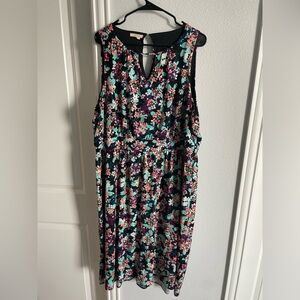 Maurice’s Floral Sleeveless Midi Dress 2X